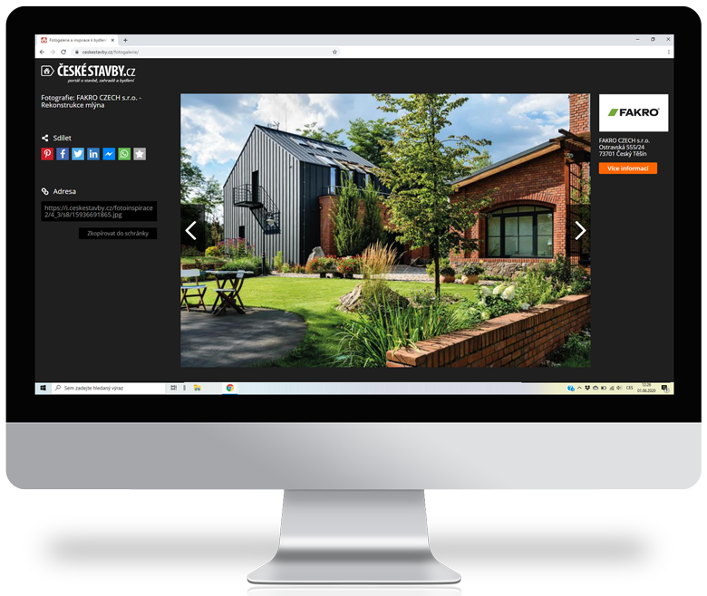 ukázka sekce fotogalerie na serveru ČESKÉSTAVBY.cz